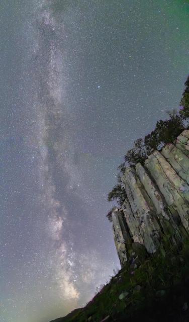 (260721) -- QIQIHAR, July 21, 2026 (Xinhua) -- This stitched photo taken on July 13, 2026 shows the Milky Way above Shuangyashan, northeast China's Heilongjiang Province. (Photo by Han Yang/Xinhua)