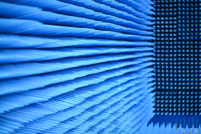 (260721) -- WUXI, July 21, 2026 (Xinhua) -- This photo taken on July 20, 2026 shows a view inside an anechoic chamber for antenna testing at Guoyu Starry Sky Technology Co., Ltd. in the high-tech zone of Wuxi, east China's Jiangsu Province. Guoyu Starry Sky Technology Co., Ltd. specializes in the design and manufacturing of satellites. Its intelligent production line for commercial satellites can produce more than 150 units annually, each weighing between 200 kg and 500 kg. (Xinhua/Chen Yehua)