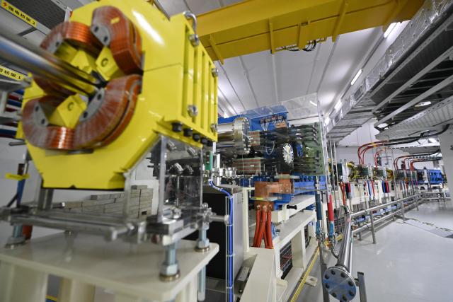 (260721) -- HUIZHOU, July 21, 2026 (Xinhua) -- This photo taken on July 20, 2026 shows a part of the High Intensity heavy-ion Accelerator Facility (HIAF) in Huizhou, south China's Guangdong Province. The High Intensity heavy-ion Accelerator Facility (HIAF), a major national science and technology infrastructure project in China, passed its technological acceptance review and entered trial operations on Tuesday in south China's Guangdong Province.
   Located in Guangdong's Huizhou City, the HIAF is a major national sci-tech infrastructure project led by the Institute of Modern Physics (IMP) under the Chinese Academy of Sciences. Construction began in December 2018, with over 6,000 large-scale equipment units, nearly 5 million component parts, and a total pipeline length exceeding 1 million meters.
   Once fully operational, the HIAF will provide heavy ion beams with the world's highest pulse intensity and the most precise multi-functional nuclear mass spectrometer. It will serve as a leading global research platform for exploring atomic nuclei limits, unraveling nuclear astrophysical processes, advancing nuclear energy development, and enabling multidisciplinary applications. (Xinhua/Deng Hua)