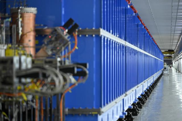 (260721) -- HUIZHOU, July 21, 2026 (Xinhua) -- This photo taken on July 20, 2026 shows a part of the High Intensity heavy-ion Accelerator Facility (HIAF) in Huizhou, south China's Guangdong Province. The High Intensity heavy-ion Accelerator Facility (HIAF), a major national science and technology infrastructure project in China, passed its technological acceptance review and entered trial operations on Tuesday in south China's Guangdong Province.
   Located in Guangdong's Huizhou City, the HIAF is a major national sci-tech infrastructure project led by the Institute of Modern Physics (IMP) under the Chinese Academy of Sciences. Construction began in December 2018, with over 6,000 large-scale equipment units, nearly 5 million component parts, and a total pipeline length exceeding 1 million meters.
   Once fully operational, the HIAF will provide heavy ion beams with the world's highest pulse intensity and the most precise multi-functional nuclear mass spectrometer. It will serve as a leading global research platform for exploring atomic nuclei limits, unraveling nuclear astrophysical processes, advancing nuclear energy development, and enabling multidisciplinary applications. (Xinhua/Deng Hua)