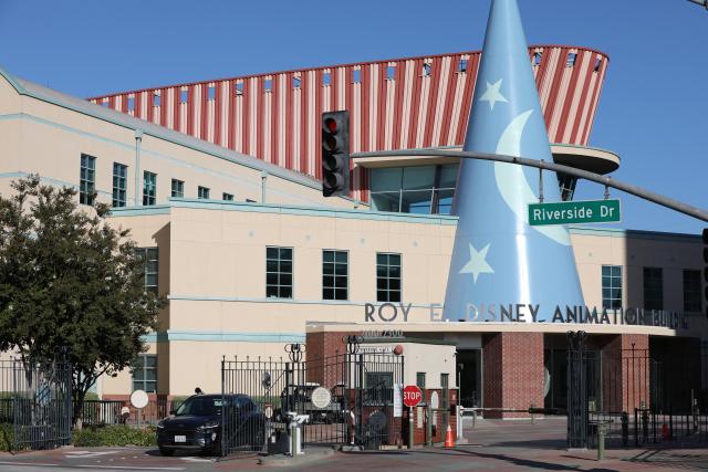 (260722) -- BURBANK, July 22, 2026 (Xinhua) -- This photo taken on July 21, 2026 shows a view at the Walt Disney Studios in Burbank, California, the United States. The Walt Disney Company laid off several hundred employees on Tuesday in its latest round of job cuts, as the entertainment giant continues to streamline its operations with fewer projects, tighter budgets, and a more integrated corporate structure. (Photo by Zeng Hui/Xinhua)