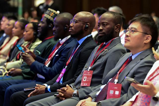 (260722) -- XI'AN, July 22, 2026 (Xinhua) -- Participants are pictured during the opening ceremony of the 2026 World Internet Conference Digital Silk Road Development Forum in Xi'an, northwest China's Shaanxi Province, July 22, 2026. Themed on "Pooling Intelligence on the Silk Road, Embarking on a Digital Future -- Jointly Building a Community with a Shared Future in Cyberspace," the forum opened here on Wednesday, and attracted approximately 800 participants from over 50 countries and regions, as well as seven international organizations. (Xinhua/Zou Jingyi)
