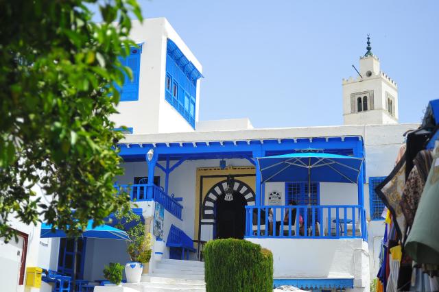 (260725) -- TUNIS, July 25, 2026 (Xinhua) -- This photo taken on July 25, 2026, shows a view of the blue and white village of Sidi Bou Said, north of Tunisia. Tunisia's iconic village of Sidi Bou Said has been inscribed on the UNESCO World Heritage List, the country's Ministry of Cultural Affairs said on Saturday. (Photo by Adel Ezzine/Xinhua)
