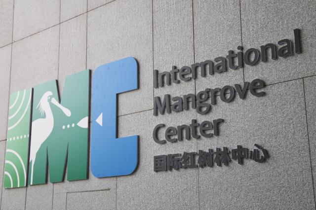 (260726) -- SHENZHEN, July 26, 2026 (Xinhua) -- This photo taken on June 24, 2026 shows a logo of the International Mangrove Center in Shenzhen, south China's Guangdong Province.
  The first council meeting and inauguration ceremony of the International Mangrove Center was held here on Sunday. Representatives from member states, signatory countries and observer institutions of the center attended the meeting, during which a series of institutional documents including the strategic plan and rules of procedure have been reviewed and adopted, and the Secretary-General of the International Mangrove Center was appointed. The Secretariat of the center is officially settled in Shenzhen. (Xinhua/Liang Xu)
