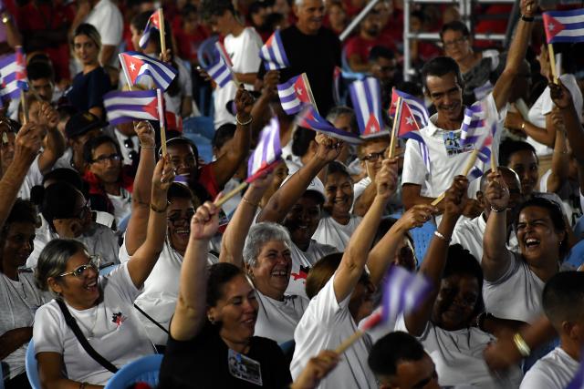 (260727) -- PINAR DEL RIO, July 27, 2026 (Xinhua) -- People attend a ceremony marking the 73rd anniversary of the National Rebellion Day in Pinar del Rio, Cuba, July 26, 2026. The National Rebellion Day marks events on July 26, 1953, when late revolutionary leader Fidel Castro and about 100 of his followers attempted to take the Moncada Barracks, the second military fortress of the Fulgencio Batista's dictatorship, in the city of Santiago de Cuba, and the Carlos Manuel de Cespedes Barracks in the nearby town of Bayamo. (Photo by Joaquin Hernandez/Xinhua)
