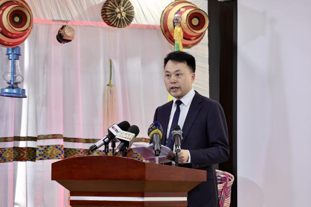(260727) -- ADDIS ABABA, July 27, 2026 (Xinhua) -- Liu Longfei, vice president of Xiangya Hospital of Central South University delivers a speech during a launching event of collaborative medical partnership initiatives at the Silk Road General Hospital in Addis Ababa, the capital of Ethiopia, July 27, 2026. China and Africa launched collaborative medical partnership initiatives here on Monday, aimed at modernizing continental public health services, as part of the deepening Sino-African practical public health cooperation frameworks. (Xinhua/Geng Xinning)