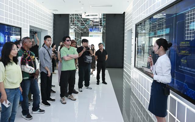 (260728) -- GUANGZHOU, July 28, 2026 (Xinhua) -- Journalists and social media influencers from ASEAN countries visit a science popularization center of a substation under China Southern Power Grid Co., Ltd. in Guangzhou, south China's Guangdong Province, July 27, 2026.
  Over 20 journalists and social media influencers from ASEAN countries started their visit tour in Guangdong on Monday.
  This year marks the fifth anniversary of the establishment of the China-ASEAN Comprehensive Strategic Partnership. (Xinhua/Deng Hua)