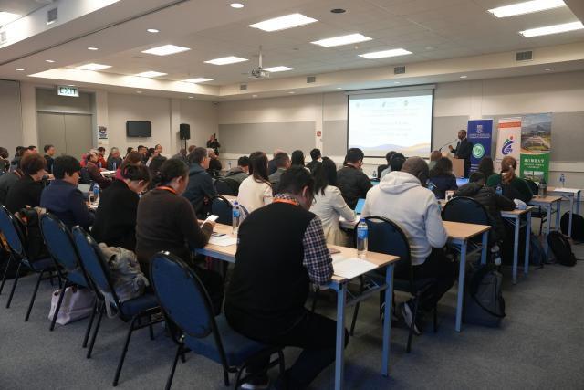 (260729) -- CAPE TOWN, July 29, 2026 (Xinhua) -- Participants attend a symposium in Cape Town, South Africa, July 28, 2026. An international symposium on Chinese language education opened in Cape Town, South Africa, on Tuesday, bringing together experts to discuss the development of education standards and the localization of Chinese language teaching.
   TO GO WITH "Roundup: Int'l symposium opens in Cape Town to advance Chinese language education standards, localization" (Xinhua/Wang Lei)