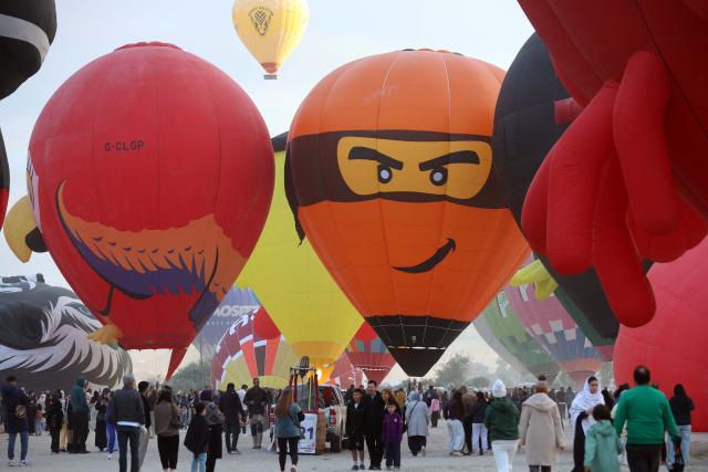 (260731) -- NEVSEHIR, July 31, 2026 (Xinhua) -- Hot air balloons are seen during the Cappadocia Hot Air Balloon Festival in Nevsehir, Türkiye, July 31, 2026. This year's event is held from July 30 to Aug. 2. (Mustafa Kaya/Handout via Xinhua)
