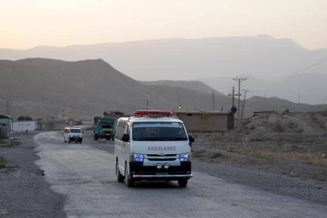 (260731) -- QUETTA, July 31, 2026 (Xinhua) -- Ambulances arrive at the coal mine site following an explosion on the outskirts of Quetta, Pakistan, on July 31, 2026. Thirty-four workers trapped in a coal mine explosion in Pakistan's southwest Balochistan province were presumed dead, rescue officials said on Friday.
   The explosion occurred at around 4 p.m. local time on Thursday inside a coal mine on the outskirts of the provincial capital of Quetta, where the miners were working at the time of the incident. (Str/Xinhua)
