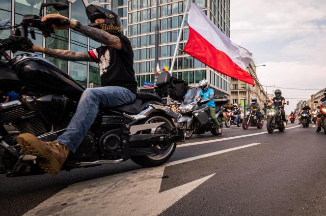 (260802) -- WARSAW, Aug. 2, 2026 (Xinhua) -- People take part in a march commemorating the 82nd anniversary of the Warsaw Uprising in Warsaw, Poland, Aug. 1, 2026. The Warsaw Uprising, which broke out on Aug. 1, 1944, was the largest underground military operation in German-occupied Europe. Around 40,000-50,000 Polish insurgents took part in the two-month struggle, which resulted in the deaths of approximately 18,000 fighters and up to 180,000 civilians. (Photo by Jaap Arriens/Xinhua)