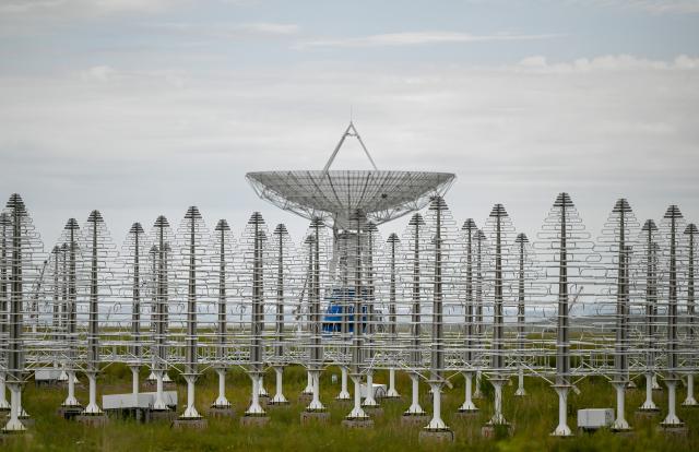 (260802) -- XILIN GOL, Aug. 2, 2026 (Xinhua) -- This photo taken on Aug. 2, 2026 shows the Ming'antu observing station of the National Space Science Center, the Chinese Academy of Sciences, in Zhengxiangbai Banner, Xilin Gol League, north China's Inner Mongolia Autonomous Region. (Xinhua/Lian Zhen)