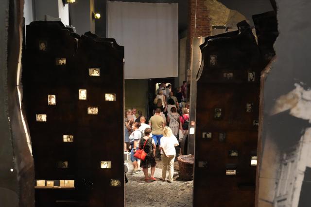(260802) -- WARSAW, Aug. 2, 2026 (Xinhua) -- People visit the Warsaw Rising Museum during commemorative events marking the 82nd anniversary of the Warsaw Uprising in Warsaw, Poland, Aug. 1, 2026. The Warsaw Uprising, which broke out on Aug. 1, 1944, was the largest underground military operation in German-occupied Europe. Around 40,000-50,000 Polish insurgents took part in the two-month struggle, which resulted in the deaths of approximately 18,000 fighters and up to 180,000 civilians. (Xinhua/Guo Shuang)