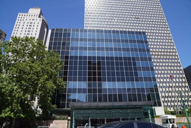 (260804) -- NEW YORK, Aug. 4, 2026 (Xinhua) -- Photo taken on Aug. 4, 2026 shows the building of U.S Court of International Trade in New York, the United States. A coalition of 25 U.S. states filed a lawsuit against the Trump administration on Monday, arguing that President Donald Trump exceeded his legal authority by imposing sweeping new tariffs on goods from 60 trading partners, according to a court document.
The complaint, filed with the U.S. Court of International Trade, challenges the recently enacted levies of 10 percent or 12.5 percent on the vast majority of goods imported from the affected economies. According to the states, these economies collectively account for 99.4 percent of U.S. imports. (Xinhua/Zhang Fengguo)