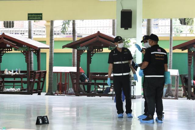 (260807) -- NONTHABURI , Aug. 7, 2026 (Xinhua) -- Police officers work at the building where the shooting occurred at Debsirin Nonthaburi School in Nonthaburi province, Thailand, Aug. 7, 2026. Thai Prime Minister Anutin Charnvirakul said on Friday afternoon that eight people were confirmed dead, including the gunman and his grandparents, and over 30 people were injured, with nine in critical condition, as a gunman opened fire at a school and home in Nonthaburi province earlier the day.
Local police were notified around 10 a.m. local time after a gunman opened fire at Debsirin Nonthaburi School in the Bang Kruai district of Nonthaburi province on the northwestern outskirts of Bangkok.
Anutin also said such an incident must not be allowed to happen again, noting that the government will promote stricter gun control measures, and relevant departments must strengthen supervision of gun ownership situations. (Xinhua/Sun Weitong)