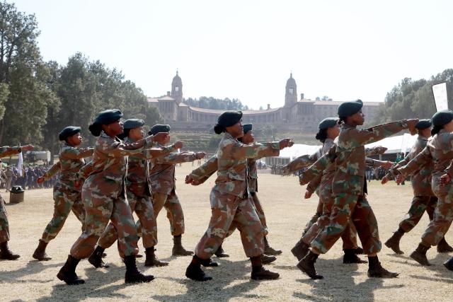 (260809) -- PRETORIA, Aug. 9, 2026 (Xinhua) -- Participants attend a parade to commemorate National Women's Day in Pretoria, South Africa, Aug. 9, 2026. South Africa on Sunday commemorated National Women's Day at the Union Buildings in Pretoria, the country's administrative capital, marking the 70th anniversary of the historic 1956 Women's March, when around 20,000 women marched to the seat of government to protest the apartheid regime's pass laws. (GCIS/Handout via Xinhua)