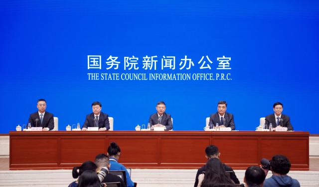 (260813) -- BEIJING, Aug. 13, 2026 (Xinhua) -- The State Council Information Office (SCIO) holds a press conference on building a Beautiful China on all fronts in Beijing, capital of China, Aug. 13, 2026. (Xinhua/Pan Xu)