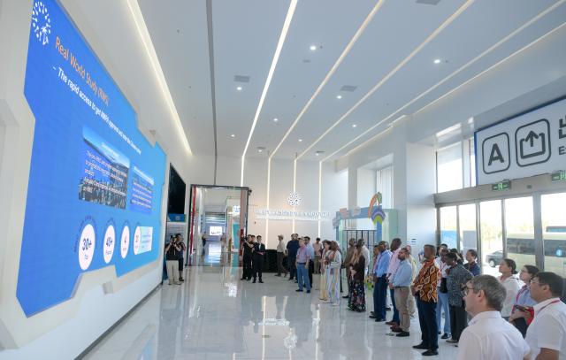 (260813) -- HAIKOU, Aug. 13, 2026 (Xinhua) -- Diplomatic envoys visit Boao Lecheng International Medical Tourism Pilot Zone in south China's Hainan Province, July 24, 2026. Hainan is stepping up with efforts to build a world-class destination for international tourism and consumption as a key component of the Hainan Free Trade Port, and to probe for a new path towards high-quality development in its tourism-led consumer economy with distinctive local characteristics. 
   Hainan is projected to annually receive 154 million counts of domestic and international visits by 2030, along with tourism-related revenue of 363 billion yuan (about 53.83 billion U.S. dollars). (Xinhua/Yang Guanyu)