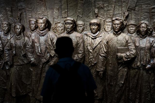 (260815) -- BEIJING, Aug. 15, 2026 (Xinhua) -- A man visits the Museum of the War of the Chinese People's Resistance Against Japanese Aggression in Beijing, capital of China, Aug. 15, 2026. People came to the Lugou Bridge cultural tourism area on Saturday on the occasion of the 81st anniversary of Japan's announcement of its unconditional surrender in World War II to commemorate the history. (Xinhua/Zhang Xiaoyu)
