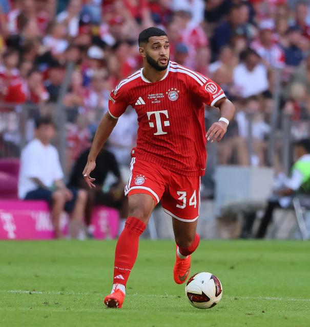 (260816) -- MUNICH, Aug. 16, 2026 (Xinhua) -- Ismael Saibari of Bayern Munich controls the ball during a friendly football match between Bayern Munich and RB Leipzig in Munich, Germany, Aug. 15, 2026. (Photo by Philippe Ruiz/Xinhua)