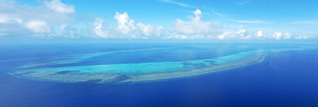 (260816) -- SOUTH CHINA SEA, Aug. 16, 2026 (Xinhua) -- A panoramic aerial drone photo taken on July 8, 2026 shows a view of China's Huangyan Dao in the South China Sea. Huangyan Dao, located in China's Zhongsha Qundao, features a unique coral reef ecosystem and special geological structures. It is home to numerous rare and endangered species, making it an area of high biodiversity and species rarity.
   Huangyan Dao is China's inherent territory. In September 2025, China formally approved to establish the Huangyan Dao National Nature Reserve.
   The China Coast Guard has carried out regular patrols and law enforcement to safeguard China's territorial sovereignty, maritime rights and interests, and ecological environment in the waters of the reserve. (Xinhua/Wang Peng)
