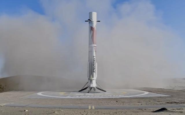 (260819) -- JIUQUAN, Aug. 19, 2026 (Xinhua) -- This screenshot from a video clip shows the first stage of the Zhuque-3 Y2 rocket successfully completing its land-based recovery, Aug. 19, 2026.
  China launched the reusable rocket Zhuque-3 on Wednesday morning, achieving its first recovery of a rocket's first stage on land.
  The Zhuque-3 Y2 rocket blasted off at 7:35 a.m. (Beijing Time) from the Dongfeng commercial space innovation pilot zone in northwest China.
  The land-based recovery was completed as planned, with the rocket's first stage touching down smoothly at the designated position in the recovery site. The second stage sent the onboard Honghu-03 satellite into preset orbit. The flight mission was a complete success. (LandSpace/Handout via Xinhua)