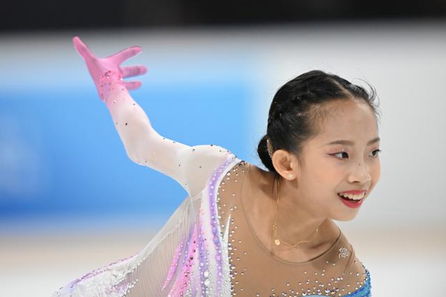(260821) -- XI'AN, Aug. 21, 2026 (Xinhua) -- Liu Yuxuan of China performs during the free skating of junior women at ISU Figure Skating Junior Grand Prix Xi'an 2026 in Xi'an, northwest China's Shaanxi Province, Aug. 21, 2026. (Xinhua/Zou Jingyi)
