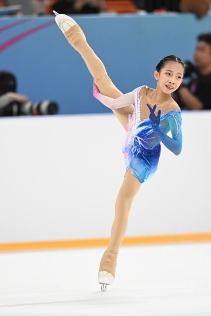 (260821) -- XI'AN, Aug. 21, 2026 (Xinhua) -- Liu Yuxuan of China performs during the free skating of junior women at ISU Figure Skating Junior Grand Prix Xi'an 2026 in Xi'an, northwest China's Shaanxi Province, Aug. 21, 2026. (Xinhua/Zou Jingyi)
