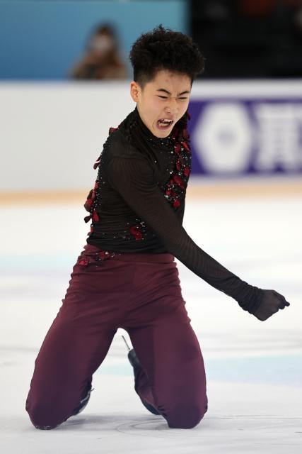 (260822) -- XI'AN, Aug. 22, 2026 (Xinhua) -- Li Yanhao of New Zealand performs during the men's singles free skating at ISU Figure Skating Junior Grand Prix Xi'an 2026 in Xi'an, northwest China's Shaanxi Province, Aug. 22, 2026. (Xinhua/Li Yibo)