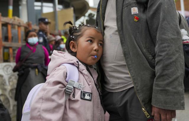 (260827) -- XIGAZE, Aug. 27, 2026 (Xinhua) -- Evacuees from Labi Village are resettled in Jifu Village of Gyirong County in Xigaze, southwest China's Xizang Autonomous Region, Aug. 27, 2026. Residents affected by a mudslide in Gyirong County, southwest China's Xizang Autonomous Region, have been resettled, and all stranded tourists have been transferred, local authorities said Thursday.
   A total of 499 villagers and construction workers have all been properly accommodated. Meanwhile, 555 affected tourists were evacuated and transferred under the coordination of cultural and tourism authorities. No tourists remain stranded.
   Civil aviation authorities have also joined the rescue efforts. As of 3 p.m. Thursday, civil aviation services had transported 324 rescue personnel and delivered 24 tonnes of rescue equipment, daily necessities and medical supplies to the disaster-hit area, providing support for emergency response and the relocation of affected residents.
   The mudslide struck Gyirong Port in Gyirong County, Xizang, on Wednesday morning. As of 8 a.m. on Thursday, three people had been killed, 558 others remained missing, while two local villagers had been rescued. (Xinhua/Jigme Dorje)