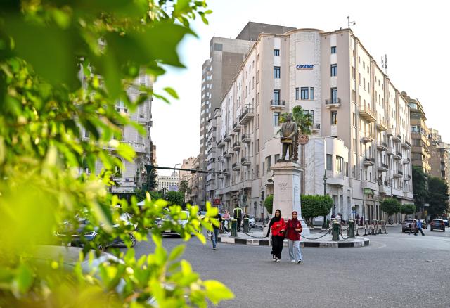 (260901) -- CAIRO, Sept. 1, 2026 (Xinhua) -- This photo taken on Aug. 30, 2026 shows a street view in Cairo, Egypt. Egypt is home to an ancient civilization that flourished along the Nile River. From the pyramids that have stood for millennia to its bustling modern cities, the ancient and the contemporary intertwine across the country, reflecting a civilization that has endured through the ages. (Xinhua/Xin Mengchen)