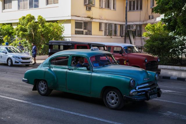 (260903) -- HAVANA, Sept. 3, 2026 (Xinhua) -- A vintage taxi is seen on the street in Havana, capital of Cuba, Sept. 1, 2026. (Xinhua/Li Muzi)