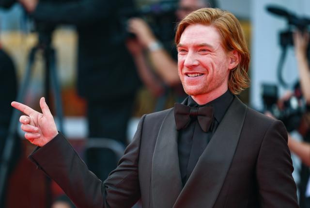 (260903) -- VENICE, Sept. 3, 2026 (Xinhua) -- Irish actor Domhnall Gleeson poses at the red carpet before the premiere of the film "Bucking Fastard" during the 83rd Venice International Film Festival in Venice, Italy, Sept. 3, 2026. (Xinhua/Wang Kaiyan)