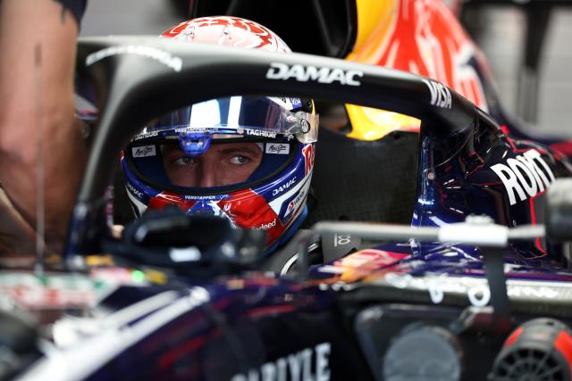 (260905) -- MONZA, Sept. 5, 2026 (Xinhua) -- Red Bull Racing's Max Verstappen of the Netherlands prepares before the third practice session of the Formula 1 Italian Grand Prix at Monza Circuit, near Milan, Italy, on Sept. 5, 2026. (Xinhua/Li Jing)