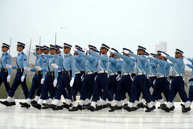 (260906) -- KARACHI, Sept. 6, 2026 (Xinhua) -- Pakistani Air Force cadets attend a ceremony to mark the Defense Day at the mausoleum of the founder of Pakistan Muhammad Ali Jinnah in Karachi, Pakistan, Sept. 6, 2026. (Str/Xinhua)