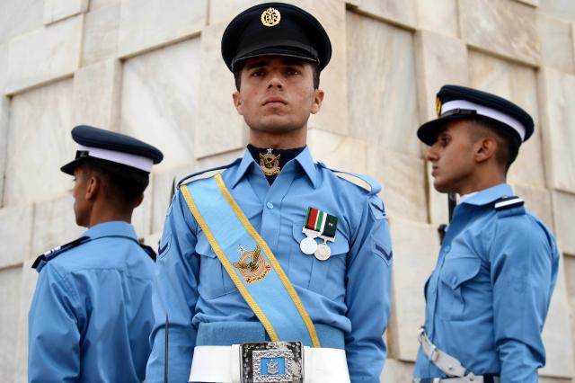 (260906) -- KARACHI, Sept. 6, 2026 (Xinhua) -- Pakistani Air Force cadets attend a ceremony to mark the Defense Day at the mausoleum of the founder of Pakistan Muhammad Ali Jinnah in Karachi, Pakistan, Sept. 6, 2026. (Str/Xinhua)