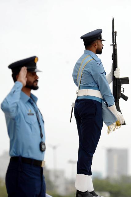 (260906) -- KARACHI, Sept. 6, 2026 (Xinhua) -- Pakistani Air Force cadets attend a ceremony to mark the Defense Day at the mausoleum of the founder of Pakistan Muhammad Ali Jinnah in Karachi, Pakistan, Sept. 6, 2026. (Str/Xinhua)