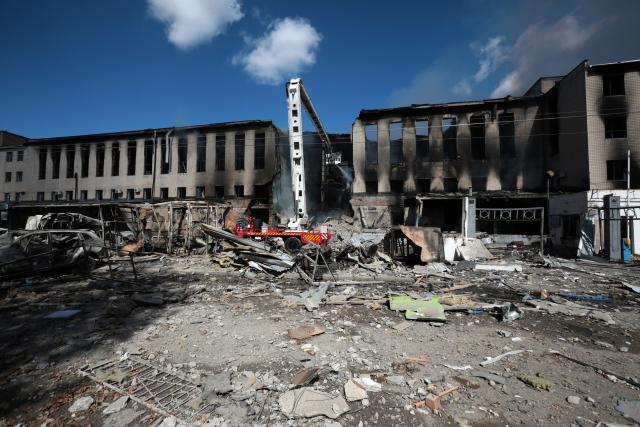 (260909) -- KIEV, Sept. 9, 2026 (Xinhua) -- This photo taken on Sept. 8, 2026 shows a scene after Russian strikes in Kiev, Ukraine. Seven people were killed as Russia struck Kiev region with drones and missiles overnight. (Photo by Peter Druk/Xinhua)