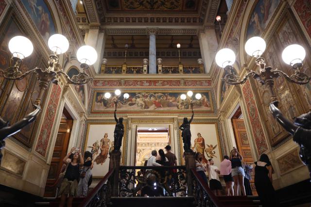 (260913) -- RIO DE JANEIRO, Sept. 13, 2026 (Xinhua) -- People visit the Museum of the Republic in Rio de Janeiro, Brazil, Sept. 12, 2026. The Museum of the Republic is housed in Catete Palace in Rio de Janeiro, which served as Brazil's presidential palace from 1897 to 1960. (Xinhua/Jin Haoyuan)