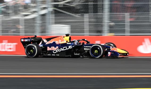 (260914) -- MADRID, Sept. 14, 2026 (Xinhua) -- Red Bull's Max Verstappen of the Netherlands competes during the Formula 1 Spanish Grand Prix Race at Madring Circuit, Madrid, Spain, Sept. 13, 2026. (Xinhua/Cheng Min)
