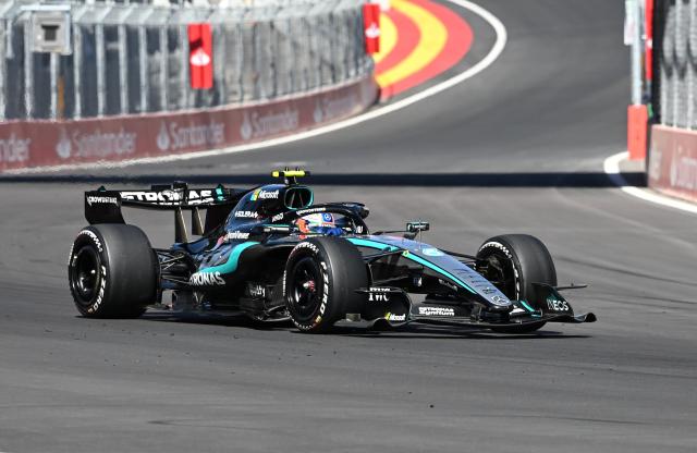 (260914) -- MADRID, Sept. 14, 2026 (Xinhua) -- Mercedes' Kimi Antonelli of Italy competes during the Formula 1 Spanish Grand Prix Race at Madring Circuit, Madrid, Spain, Sept. 13, 2026. (Xinhua/Cheng Min)