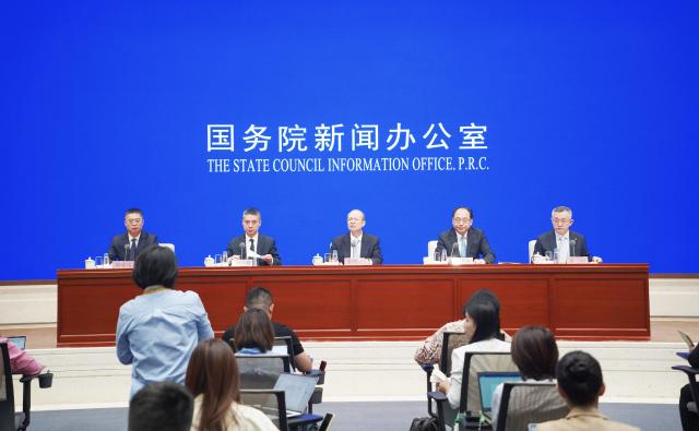 (260916) -- BEIJING, Sept. 16, 2026 (Xinhua) -- The State Council Information Office holds a press conference on advancing comprehensive rule of law and judicial administration work during the 15th Five-Year Plan period (2026-2030) to support high-quality economic and social development, in Beijing, capital of China, Sept. 16, 2026. (Xinhua/Pan Xu)