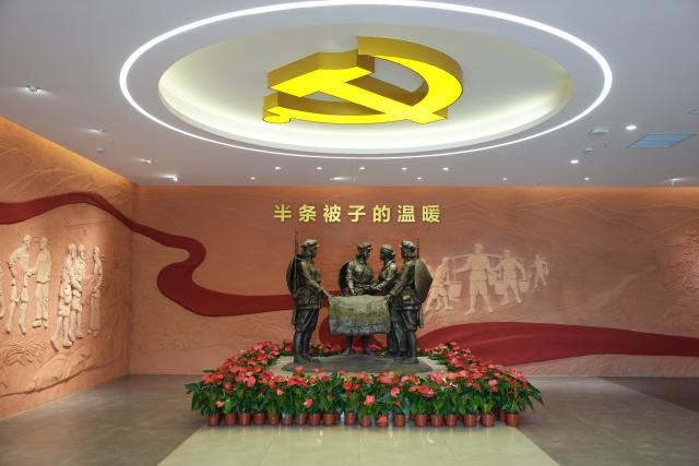 (260917) -- CHANGSHA, Sept. 17, 2026 (Xinhua) -- This photo taken on July 1, 2026 shows a Long March-themed memorial hall in Rucheng County, central China's Hunan Province. This year marks the 90th anniversary of the victory of the Long March by the Red Army under the leadership of the Communist Party of China. (Xinhua/Xue Yuge)