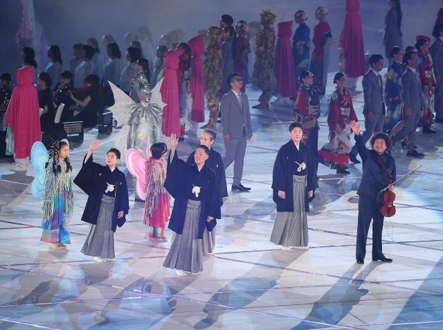 (260919) -- NAGOYA, Sept. 19, 2026 (Xinhua) -- Artists perform during the opening ceremony of the 20th Asian Games Aichi-Nagoya 2026 in Nagoya, Japan, Sept. 19, 2026. (Xinhua/Wang Fei)