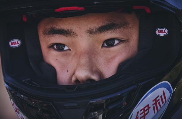 (260920) -- NAVARRA, Sept. 20, 2026 (Xinhua) -- CFMOTO Aspar's rider Sun Shengbo of China prepares before the race 1 of the ESBK Talent category at the 2026 Spanish Superbike Championship Navarra in Navarra, Spain, Sept. 19, 2026. (Photo by Pablo Morano/Xinhua)