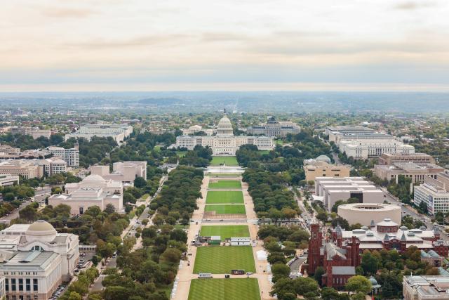 (260922) -- WASHINGTON, Sept. 22, 2026 (Xinhua) -- This photo taken on Sept. 21, 2026 shows a city view in Washington, D.C., the United States. (Xinhua/Hao Zhao)