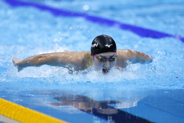 (260923) -- TOKYO, Sept. 23, 2026 (Xinhua) -- Ikee Rikako of Japan competes during the women's 100m butterfly final at the 20th Asian Games Aichi-Nagoya 2026 in Tokyo, Japan, Sept. 23, 2026. (Xinhua/Wu Zhizun)