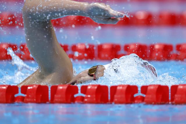 (260923) -- TOKYO, Sept. 23, 2026 (Xinhua) -- Yu Zidi of China competes during the women's 400m individual medley final at the 20th Asian Games Aichi-Nagoya 2026 in Tokyo, Japan, Sept. 23, 2026. (Xinhua/Wu Zhizun)