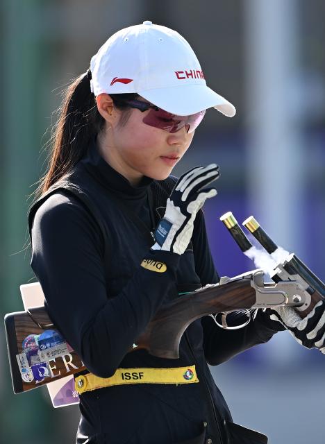 (260924) -- TOYOTA, Sept. 24, 2026 (Xinhua) -- Jiang Yiting of team China competes after the Skeet mixed team final of Shooting at the 20th Asian Games Aichi-Nagoya 2026 in Toyota of Aichi Prefecture, Japan, Sept. 24, 2026. (Xinhua/Liu Lei)