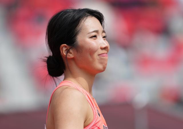 (260925) -- NAGOYA, Sept. 25, 2026 (Xinhua) -- Tanaka Yuri of Japan reacts during the women's heptathlon javelin throw of Athletics at the 20th Asian Games Aichi-Nagoya 2026 in Nagoya, Japan, Sept. 25, 2026. (Xinhua/Luo Yuan)